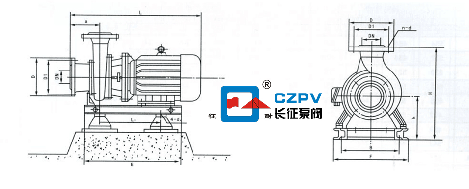 循环泵的安装尺寸