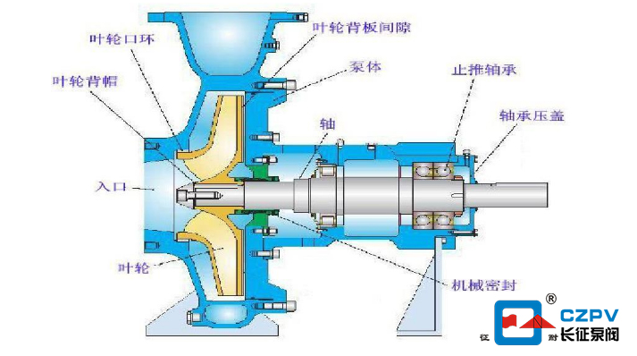 离心水泵结构组成