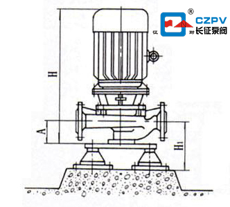 管道离心泵安装图