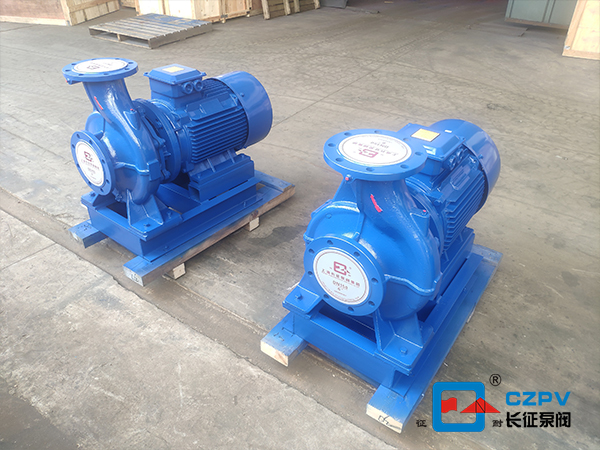 循环水泵涂抹油漆晾干后出厂前