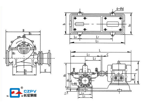 中开泵安装尺寸图