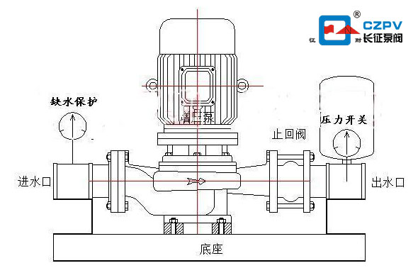 管道增压泵安装图