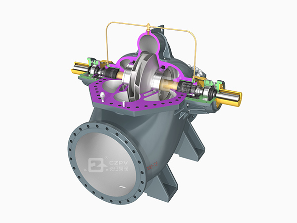 中开双吸泵内部结构图