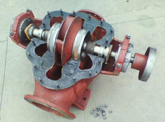 双吸泵叶轮安装图