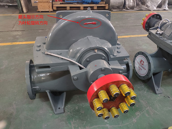 双吸离心泵叶轮旋转示意图