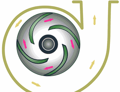 离心水泵抽水原理动图