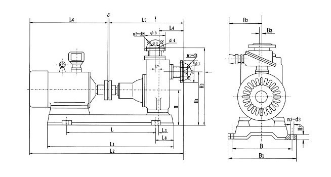 自吸离心泵安装示意图