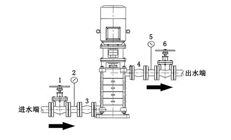 增压泵安装示意图