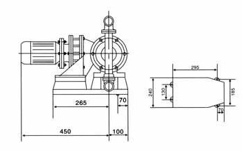 电动隔膜泵安装尺寸图