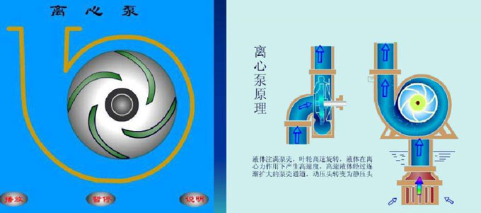 离心泵工作原理图
