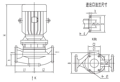 立式节能泵安装图